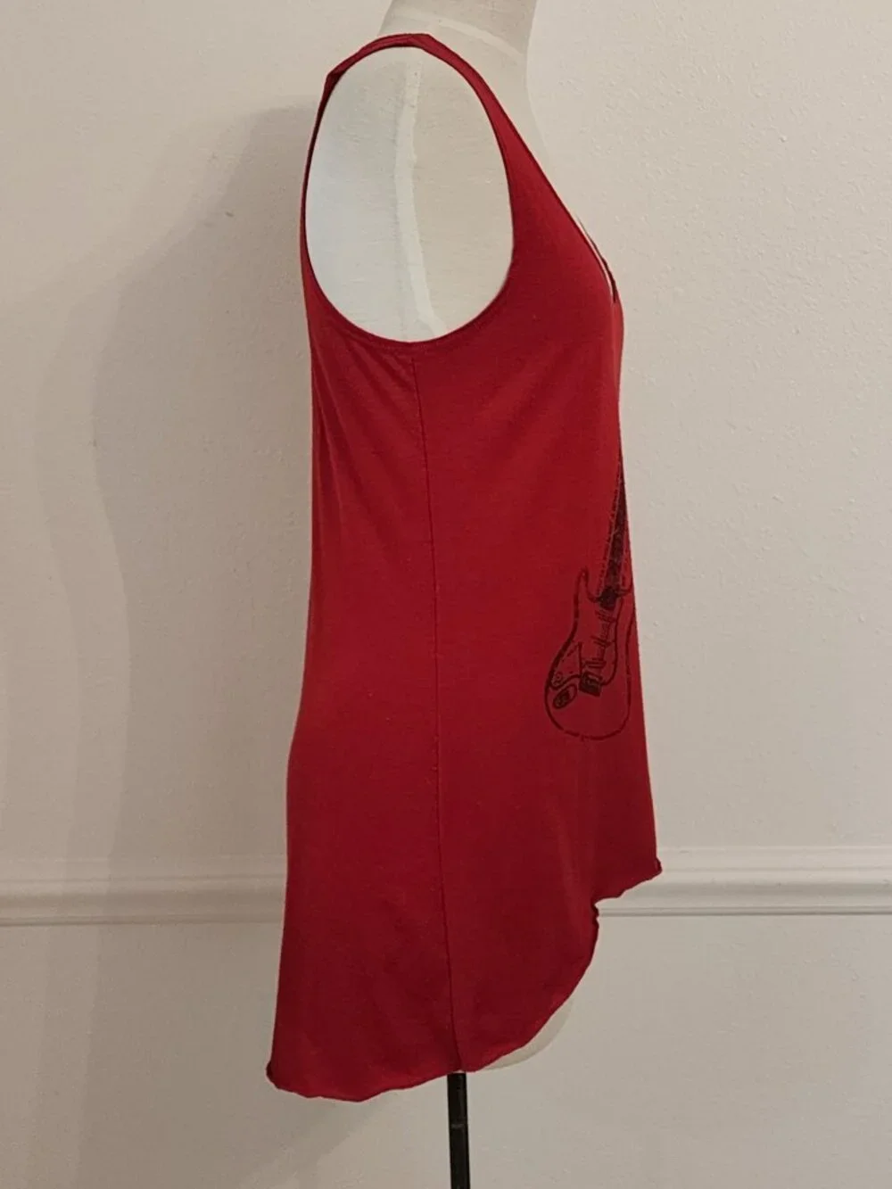 Revolution Tank Top Guitar Medium Red Rock Music Sleeveless Lords Of Liverpool - Picture 4 of 6